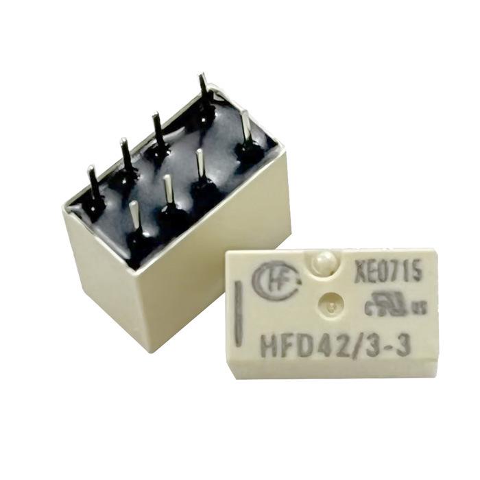Hongfa HFD42 Series Through-Hole Latching Relay (Models: HFD42-3, 5, 12, 24-3) - Brand New