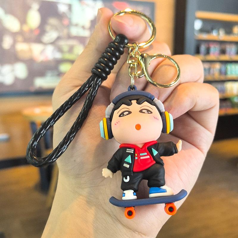 Beautiful Keychain Cute Crayon Shinchan Keychain Dress-up Figurine Small Gift Christmas Personalized Gifts Y2k Fashion Toy Anime