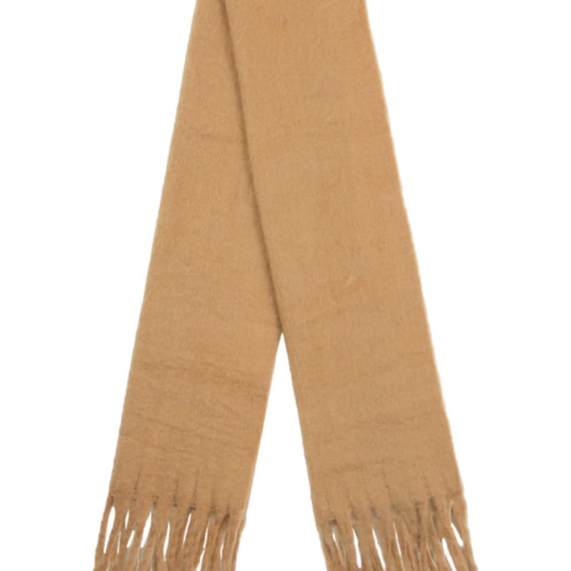 GRAVER [TASCHE&ACC] Herz Lächeln Bestickter Kräftiger Schal_Braun