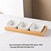 Nordic Ceramic Compartment Snack & Dessert Plate with Lid