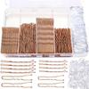 Hair Clip Set: Straight & U-Shaped Clips with Transparent Rubber Bands - Hot Selling Styling Accessories