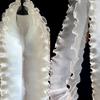 5Yards Gradient Pleated Lace Fabric Ribbon Mermaid Ruffled Organza Border for Sewing Skirts Dress Wedding Clothing Lace Trim New