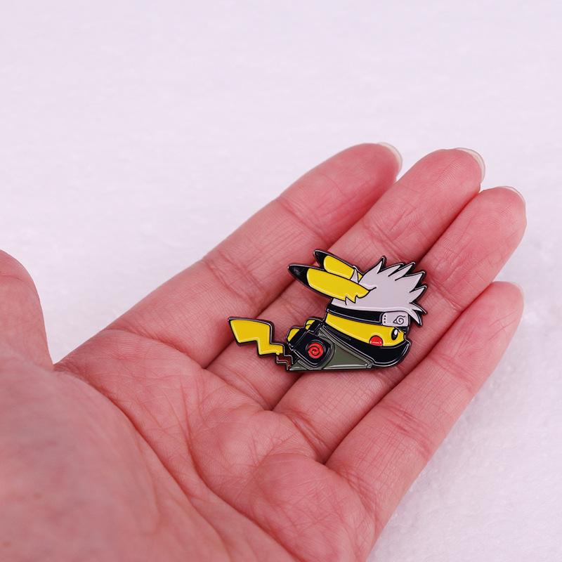 Naruto & Pokémon Kakashi Anime Brooch Badge Gift