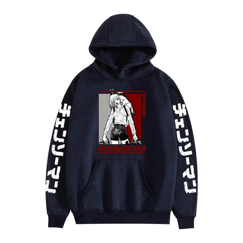 Chainsaw Man Hoodie Autumn Winter Fleece Streetwear Tops