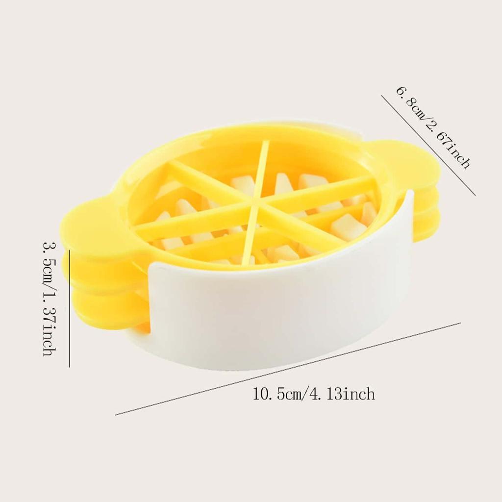 1pc 3 In 1 Egg Slicer, Multi-functional Egg Cutter, Kitchen Creative Tool