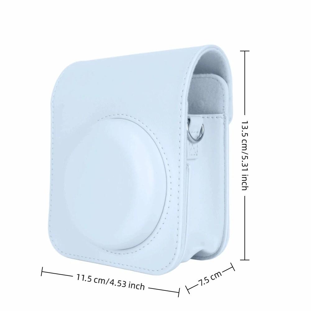 PU Leather Protective Camera Cover Bag Camera Pouch for Fuji Instax Mini 12 Outdoor Travel