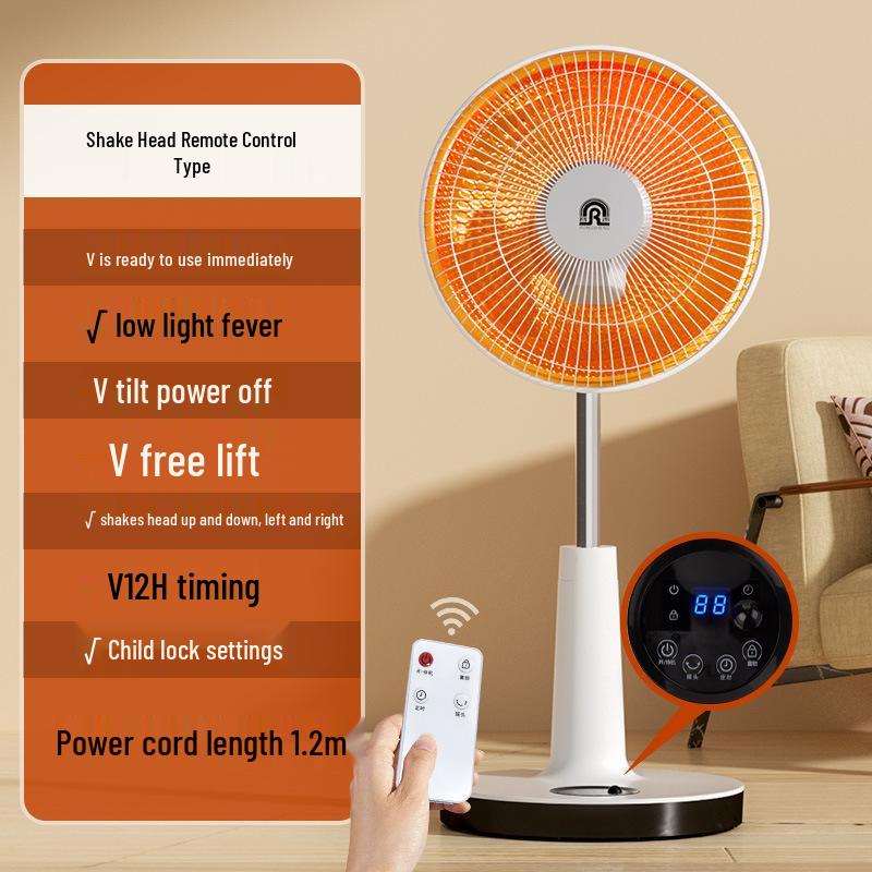 Ronshen Energy-Saving Mini Sun Electric Heater Fan - Quick Heat & Low Light