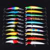 20-Piece Floating Minnow Lure Set: Plastic Hard Lures for Asp and Bass, All-Round Artificial Baits