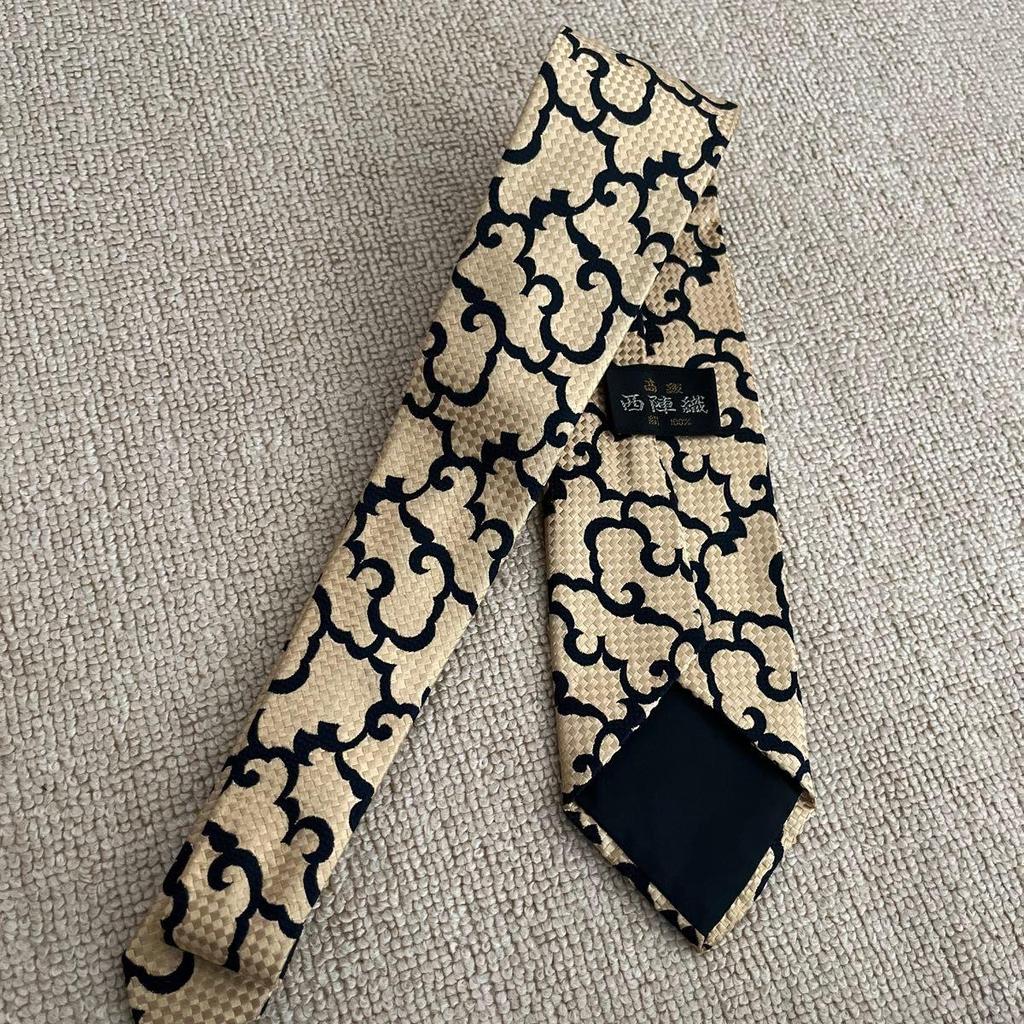 Used Nishijin-ori tie, dandy, elegant, Japanese pattern