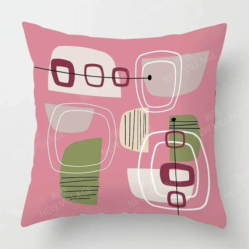 Nordic Fall Home Decor Autumn Throw Pillow Case Sofa Cushion Cover Modern   Geometry