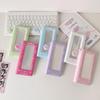 Ins Girl Hollow Life 4-Grid Card Holder with Bow - Long Strip Sticker Storage Album for Students & Fans