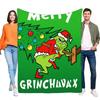 Merry Grinch Blanket Soft Warm Cozy Throw for Christmas Holiday Decor Perfect Gift for Kids and Adults Lightweight Bed Sofa Cove