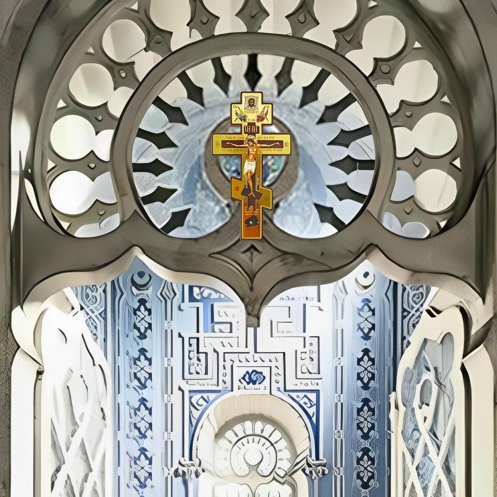 Orthodox Wall Crucifix Wall Traditional Russian Orthodox Crucifix 8 Inch Double-Sided Three Bar Sculpture for Indoor Praying