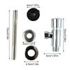 Alloy Flush Valve Flush Valve Silver With Accessories 5.9in