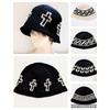 Used crusher hat bucket hat crochet hat korean beanie knit hat grunge subculture y2k old clothes hat hat