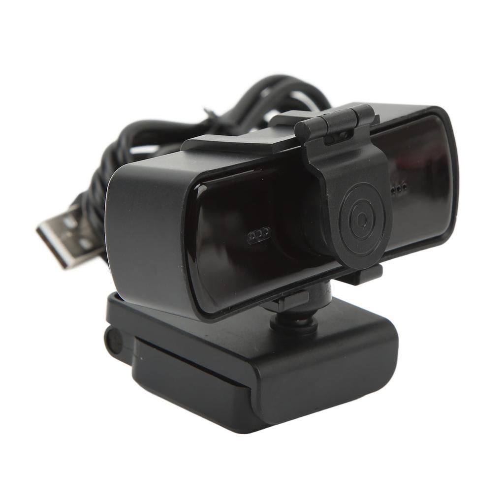 USB Computer Camera Drive Free Built In Microphone Lens Protection Cover With 2K HD Video Call