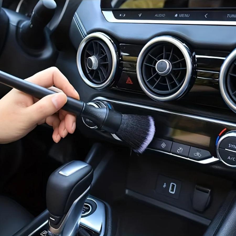 1pc Car Interior Detailing Brush Soft Bristle Cleaning Brush Dusting Brush Car Interior Cleaning Tool Auto Detail Brush Car