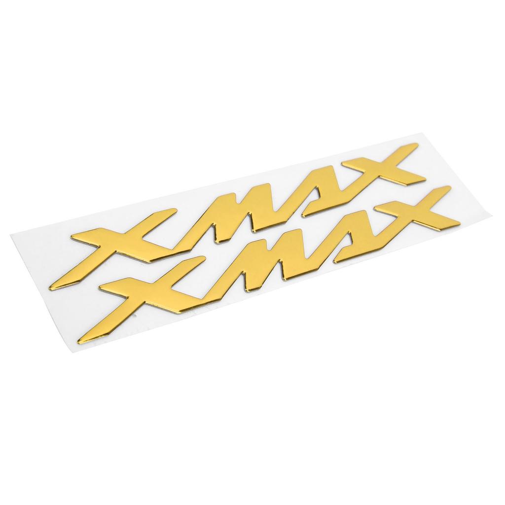 Par Motorcykelemblemklistermärken 3-dimensionella Dekaler för XMAX XMAX 125 250 400(Gul )