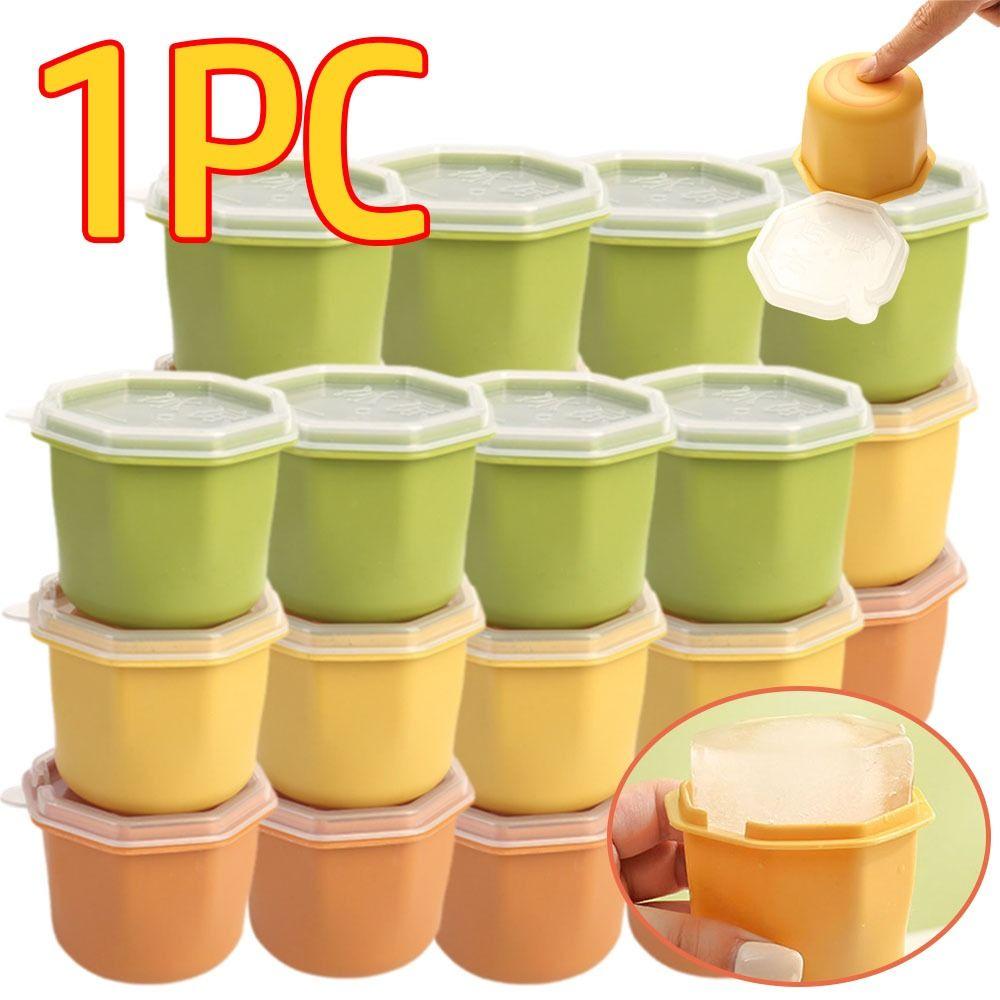 Portable Reusable Ice Cube Mold Polygon With Lid Ice Bucket Ice Cup Summer DIY Refrigerator Freeze Ice Maker
