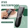 Waterproof Electric Body Hair Trimmer With Rechargeable Base Adjustable Guide Combs For Men Daily Personal Grooming At Home