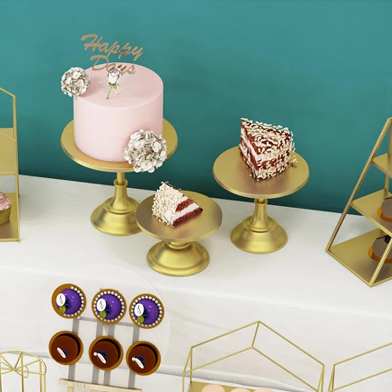 Wrought Iron Cake Stand Home Party Dessert Display Stand Wedding Decoration Wrought Iron Birthday Cake Tray Fruit Dessert Tray