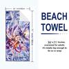 Angewomon Print Beach Towel, Large Soft Quick Dry Towel for Beach Camping Swimming
