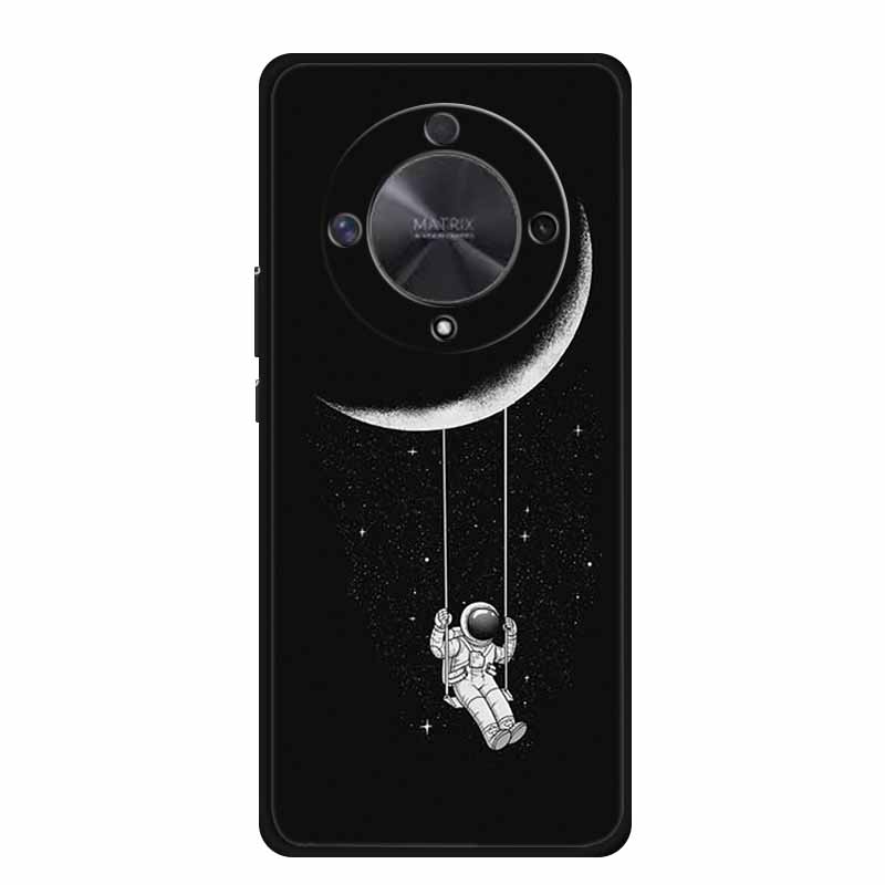 Gift Phone Cases for Honor X9a TPU Soft Silicone Back Cover for Huawei Honor X9 X 9A Funda Honor X9b X 9 a b Coque Spaceman Moon