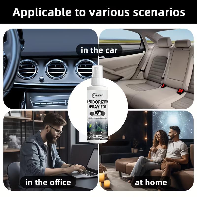 Long-lasting air freshener and deodorizer - suitable for cars, offices, and homes - eliminates smoke, pet odors, and food smells