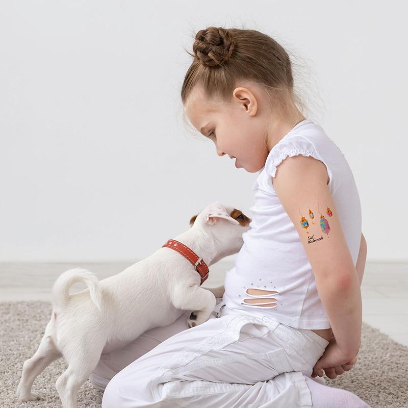 10Pcs Eid Mubarak Temporary Tattoo Stickers Ramadan Kareem Decoration Islamic Muslim Party Supplies Eid Kids Gift 2024 New