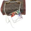 Wrapped Colorful Natural Stone Crystal Square Curved Tree Of Life Pendant Necklace N08 Fresh And Sweet