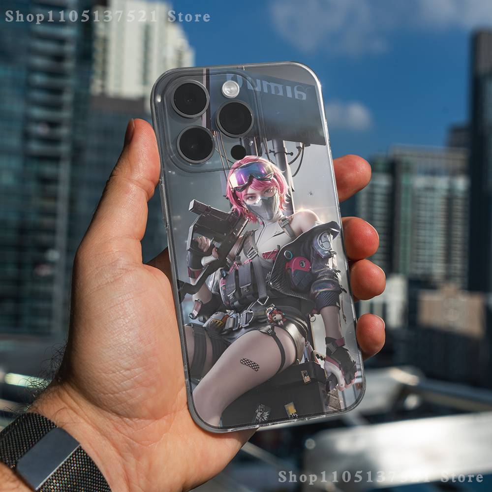 Game Delta Force Phone Case For iPhone 17,16,15,14,13,12,11 Pro,Max,Plus,X,XS,XR,SE4,E Mini Transparent Soft Cover