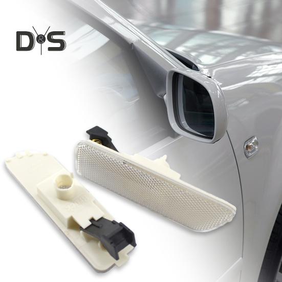 Buy 2Pcs Side Marker Light Housing Wear Resistant Modified Parts ABS