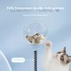 Interaktive Katzensnack-Spender-Spielzeuge transparente Futter-Stopfbälle Katzenspielzeug