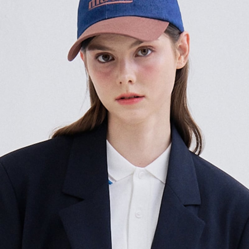 

macni SIGNATURE LOGO MIX DENIM BALL CAP_BLUE DENIM BLUE DENIM_FREE