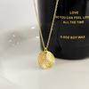 Light Luxury Honeycomb Necklace Women's Hammer Face Simple and Popular Geometry Versatile Collar Chain