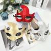 Roleplay Party Mask Geometric Masquerades Face Mask with Elastic Strap and 1 Size Suitable for Costume Event Styling