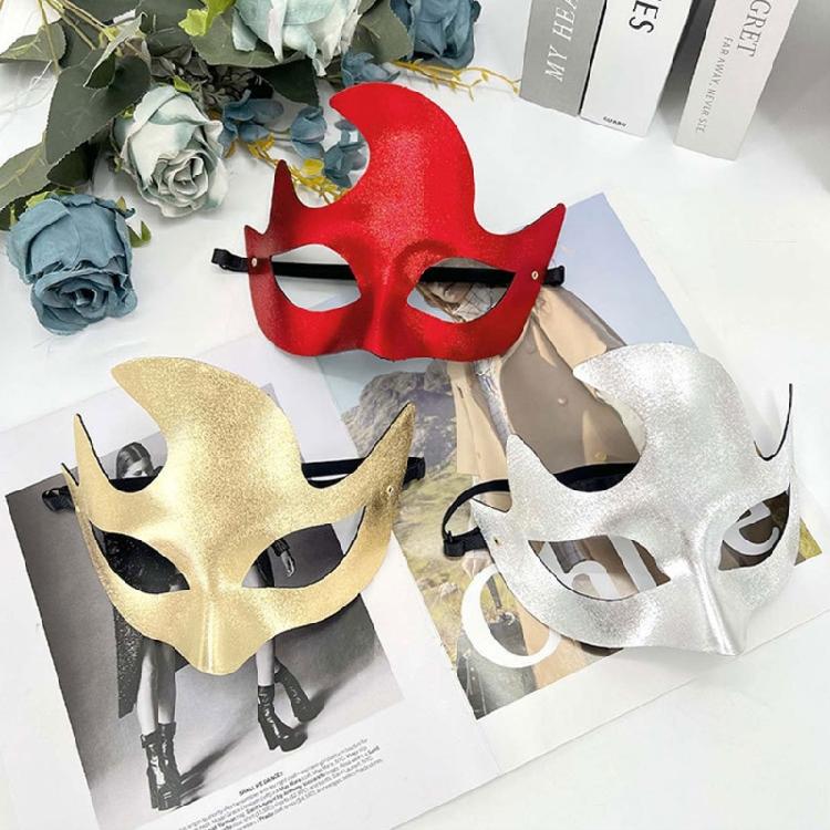 Roleplay Party Mask Geometric Masquerades Face Mask with Elastic Strap and 1 Size Suitable for Costume Event Styling