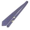 Salvatore Ferragamo tie Pocket watch all-over pattern wide tie Navy silk mens Used