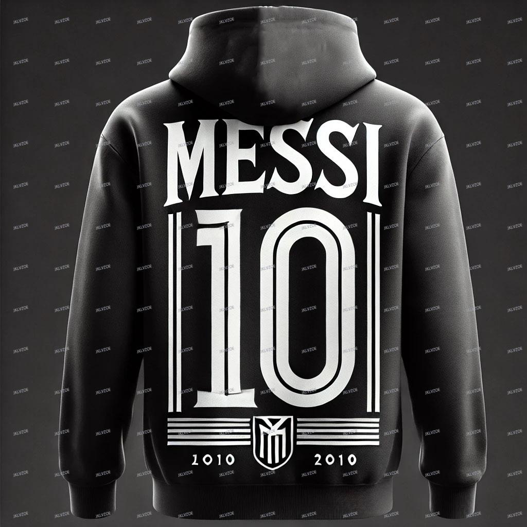 

Найновіша чоловіча толстовка з 3D-принтом, із зображенням футбольної суперзірки Мессі, модна, з особистістю, чоловіча повсякденна спортивна толстовка для вулиці S