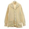 20s 30s Vintage Lettered Long Sleeve Shawl Collar Cowichan Knit Cardigan Men's Used