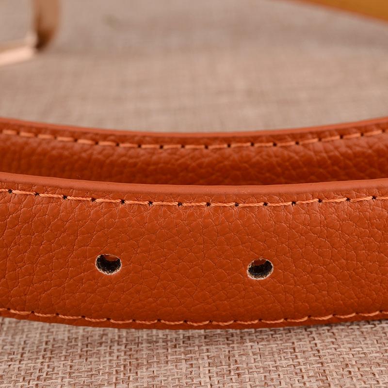 Women's Casual PU Belt Solid Color Simple Commuter Waist Belt