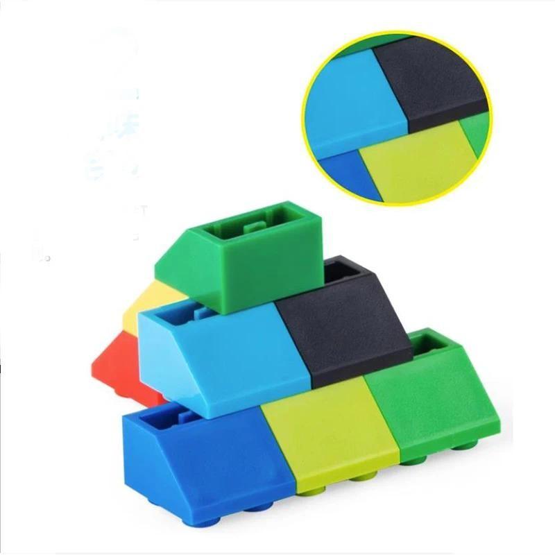 20pcs DIY Technical Slope Inverted 45° 2x2 Slope Anti-bevel Bricks MOC Parts Building Blocks Toys for Children Compatible 3660