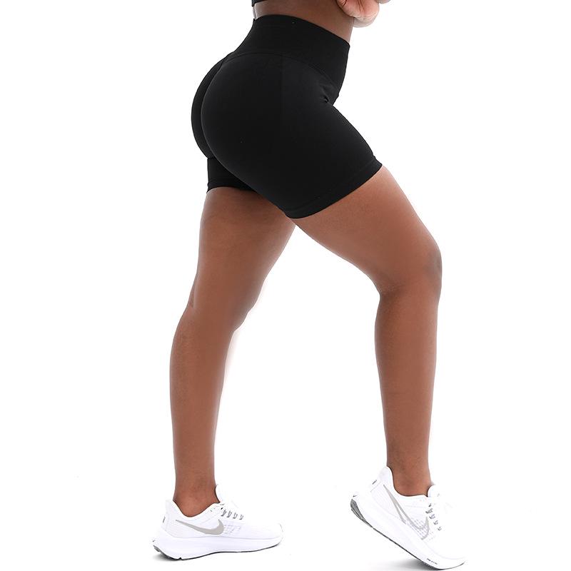 Women's Low-Waist Hip-Lifting Yoga Shorts - High-Elastic, Three-Section Design for Optimal Fitness
