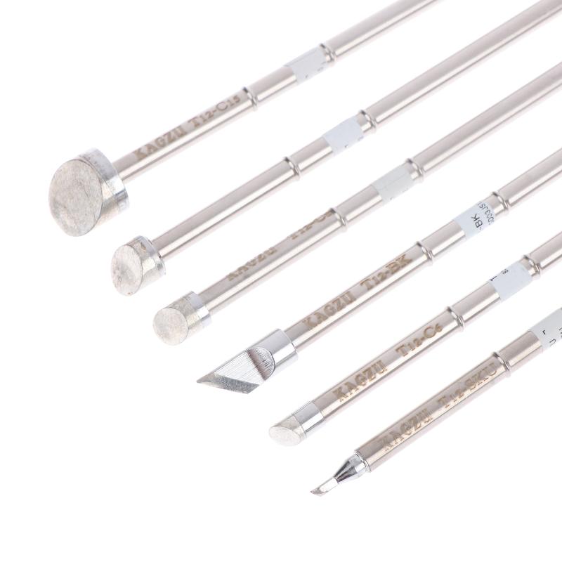 T12-Bk/Sku/C6/C8/C10/C15 Series Welding Iron Tips Oled&Stc-Led T12 Soldering Station P9/M8/9501 Handle Rework