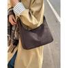 2025 new student class retro solid color bag women's fashion casual shoulder crossbody large-capacity commuter bag