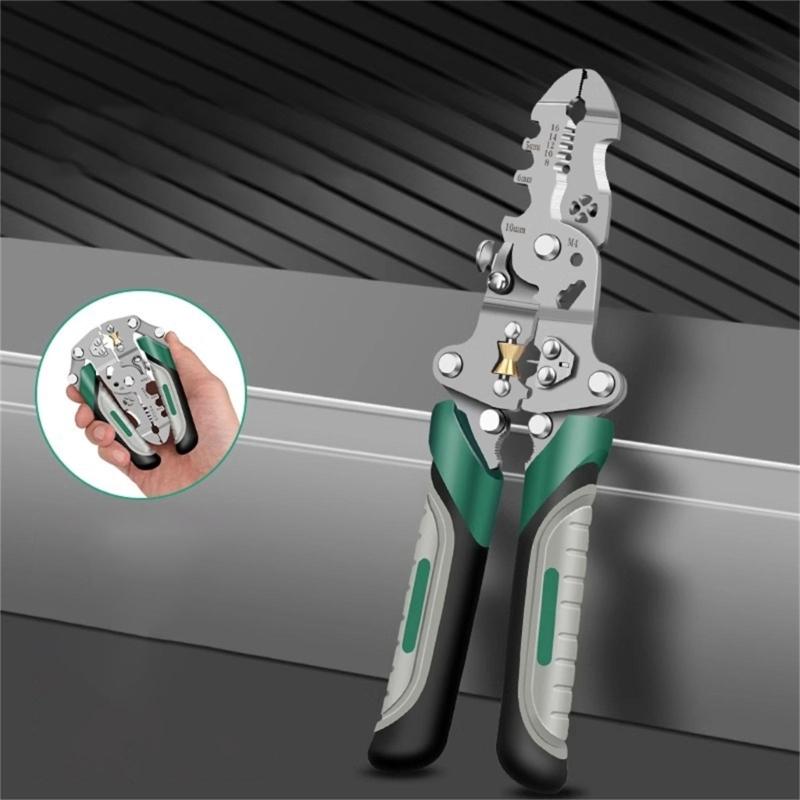 16/18 in 1 Foldable Wire Stripper Crimper Cable Cutter Plier Professional Electrical Wire Stripping Tool Wire Stripper