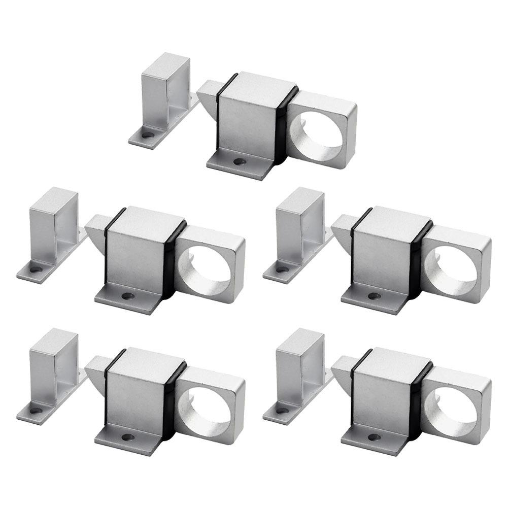 5PCS Automatic Door Latch Bolt Security Window Door Spring Bounce Lock Aluminum Alloy Anti-Theft Gate Automatic Latch Lock