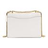 Coach Klare 21 Floral Flap Chain Daisy Embroidery Leather Accordion Shoulder Bag Women Shoulder Bag White C2858-IMCAH