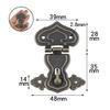 1pc Lock Hasp Hook Metal Antique Bronze 63x47mm Decorative Wooden Box Case Chest Padlock Vintage Iron Hardware