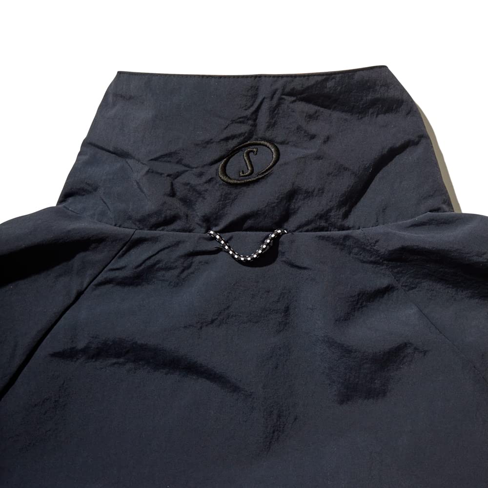 SPALDING Basketball Courtside Fabric Jacket, SMJ22140, Black, Size Small